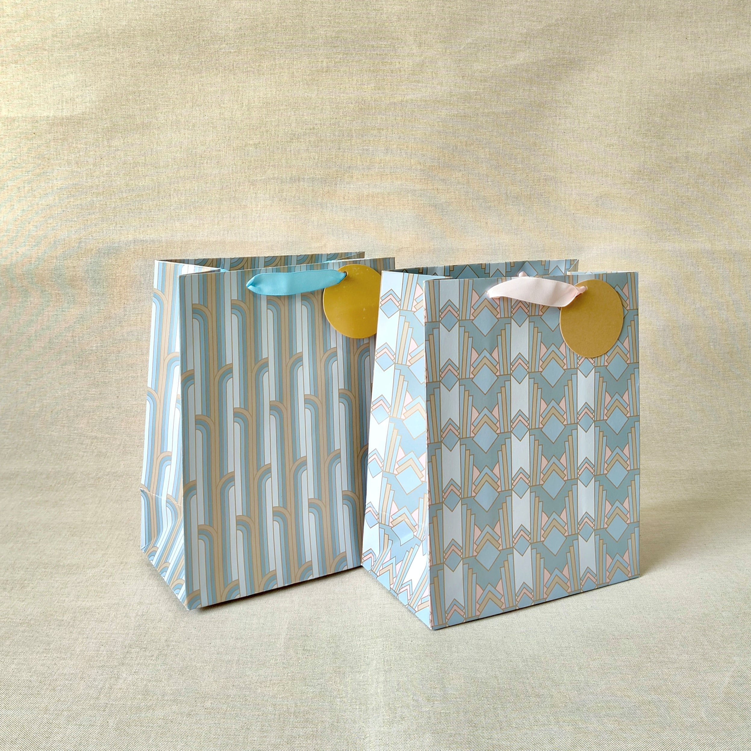 Gilded Era Blue Medium Bags