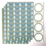 Gilded Era Blue Gift Envelopes and Stickers Set