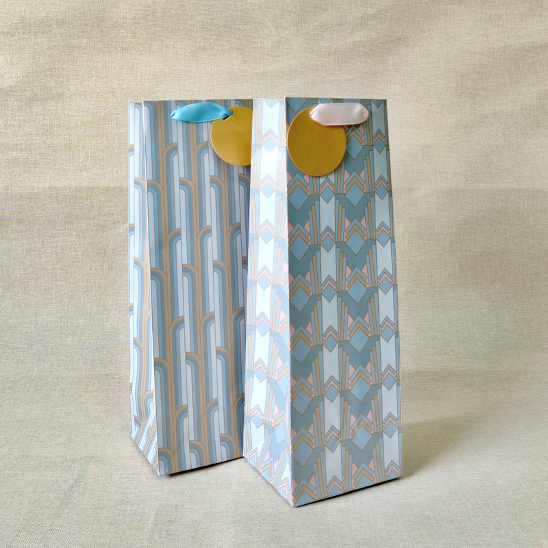 Gilded Era Blue Bottle Bags