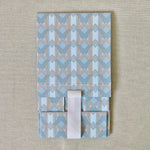 Gilded Era Blue Collapsible Box with Ribbon