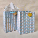 Gilded Era Blue Large Bags with Tissues