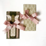 Gilded Rose Ribbon Envelopes with Notecards