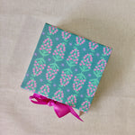 Paisley Collapsible Box with Ribbon